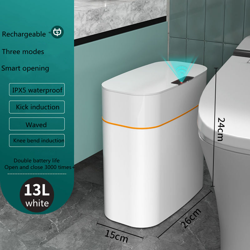 Automatic Smart Trash Bin with Lid – Touchless Sensor Waste Can for Home, Office & Car