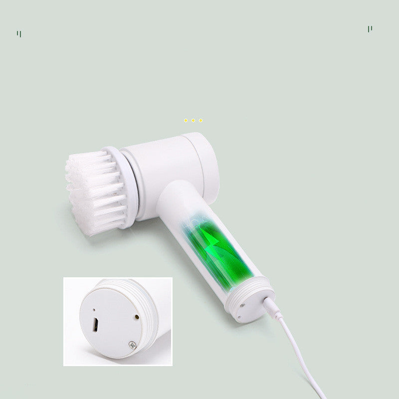 Household Electric Cleaning Brush – Kitchen & Bathroom Scrubber