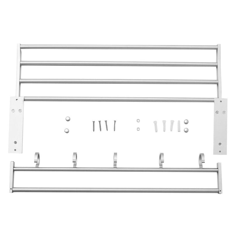 Bathroom Shelf with Towel Rack – Wall-Mounted Storage Organizer for Shower & Toilet