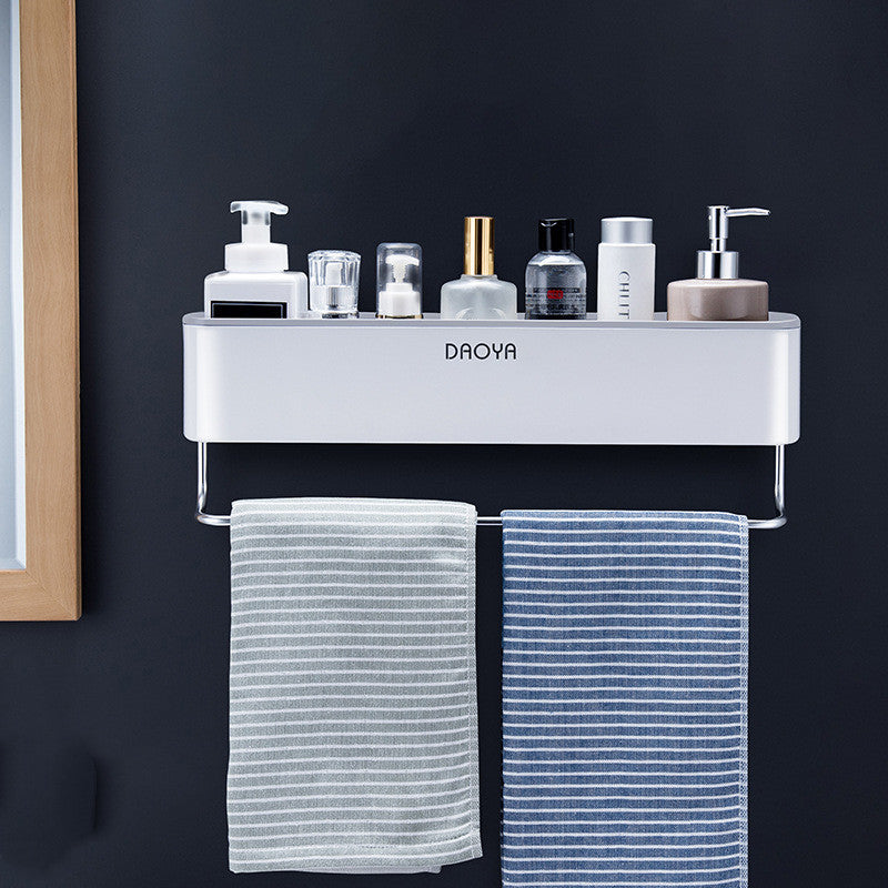 Bathroom Wall Shelf – Space-Saving Wall-Mounted Storage Rack for Shower, Toilet & Vanity