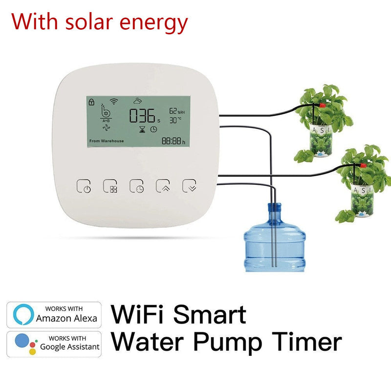 Graffiti Rechargeable Smart Sprinkler Timer – Automatic Watering Controller for Garden & Lawn