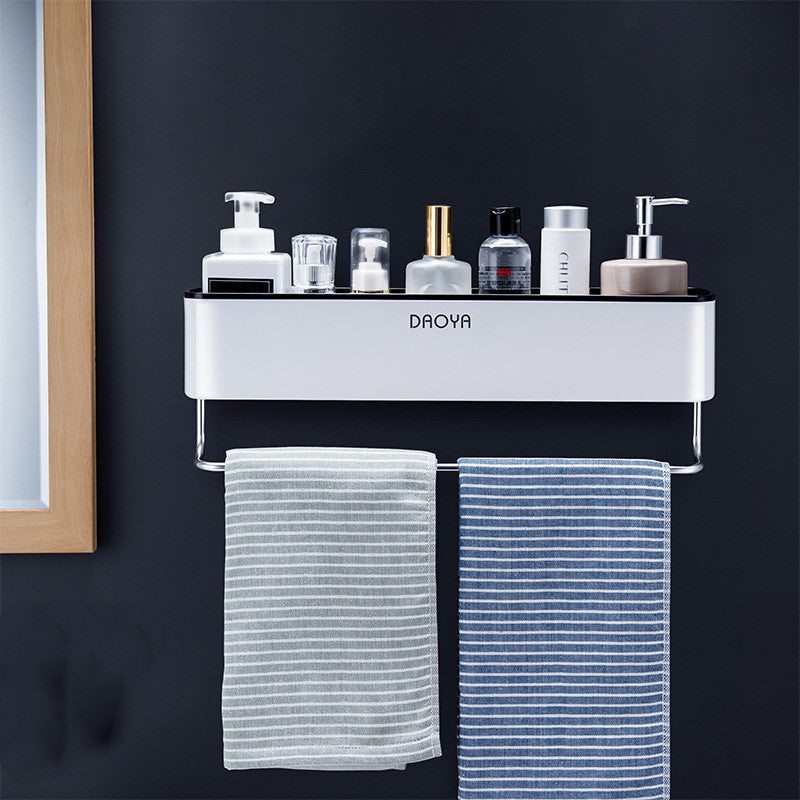 Bathroom Wall Shelf – Space-Saving Wall-Mounted Storage Rack for Shower, Toilet & Vanity