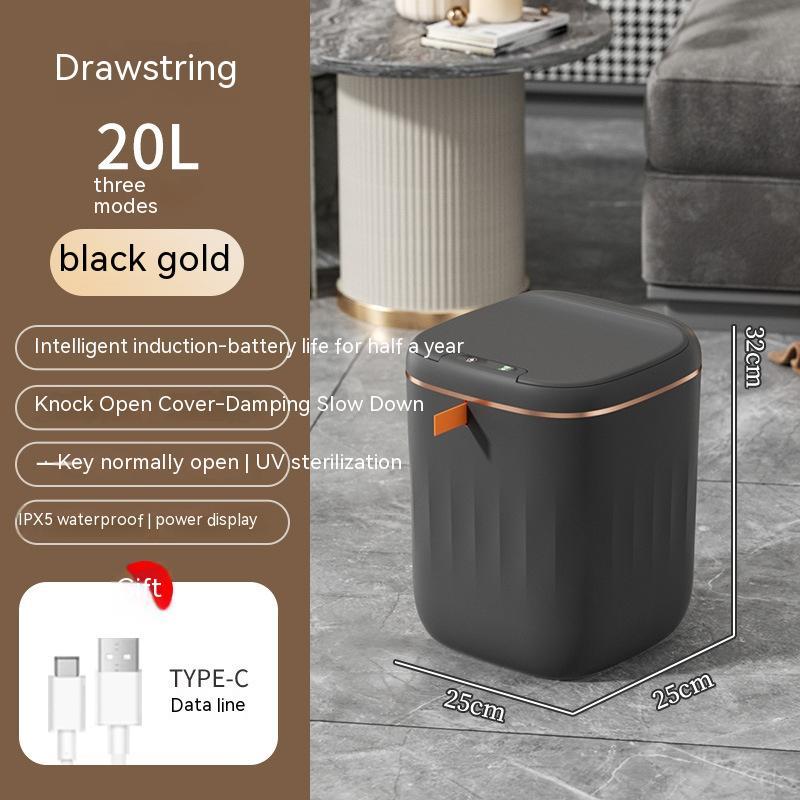 Automatic Smart Trash Bin with Lid – Touchless Sensor Waste Can for Home, Office & Car