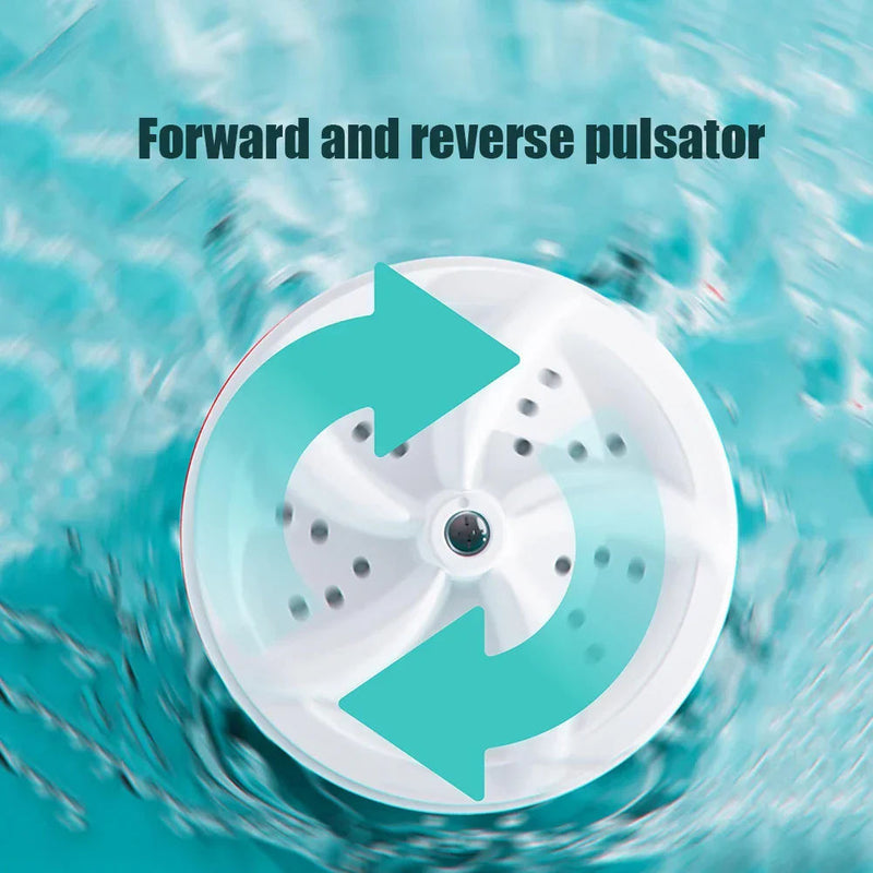 Portable Mini Washing Machine for Small Clothes & Daily Laundry