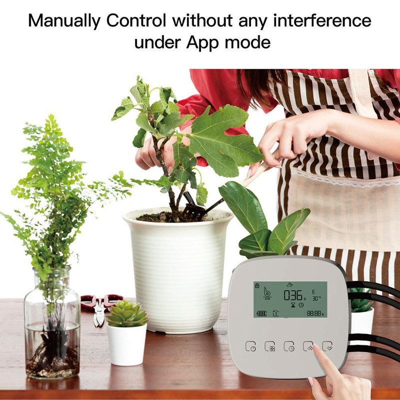 Graffiti Rechargeable Smart Sprinkler Timer – Automatic Watering Controller for Garden & Lawn