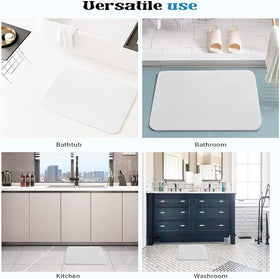 Diatomite Stone Bath Mat Absorbent Drying Bathstone Bathmat Rugs Non-Slip Mat