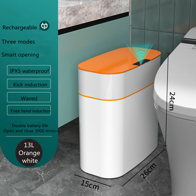 Automatic Smart Trash Bin with Lid – Touchless Sensor Waste Can for Home, Office & Car