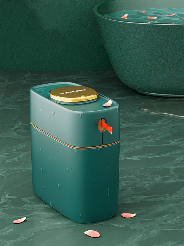 Light Luxury Bedroom With Lid Large Capacity Automatic Packing Trash Can