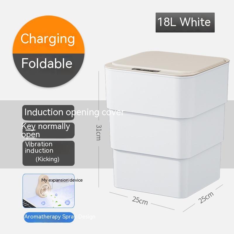 Automatic Smart Trash Bin with Lid – Touchless Sensor Waste Can for Home, Office & Car