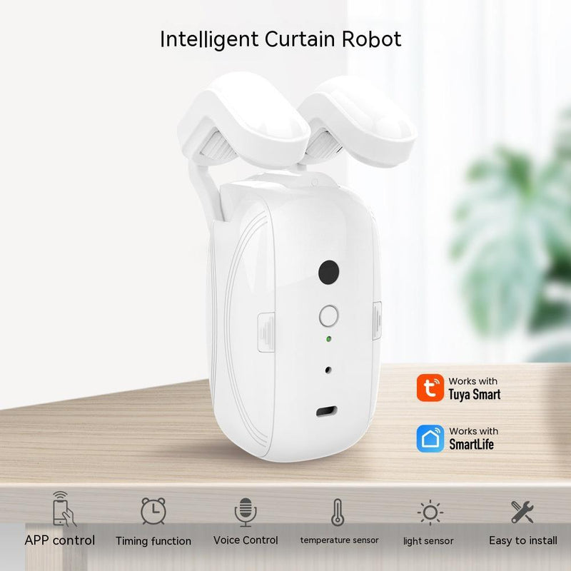 WiFi Smart Curtain Robot – Intelligent Electric Curtain Companion for Roman Rods