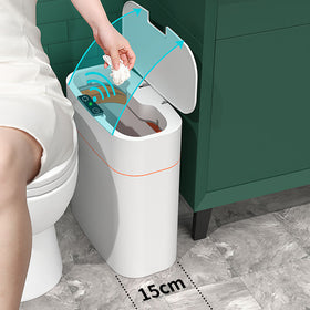 Automatic Smart Trash Bin with Lid – Touchless Sensor Waste Can for Home, Office & Car