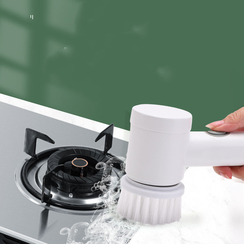 Household Electric Cleaning Brush – Kitchen & Bathroom Scrubber