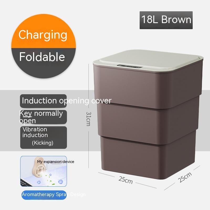 Automatic Smart Trash Bin with Lid – Touchless Sensor Waste Can for Home, Office & Car
