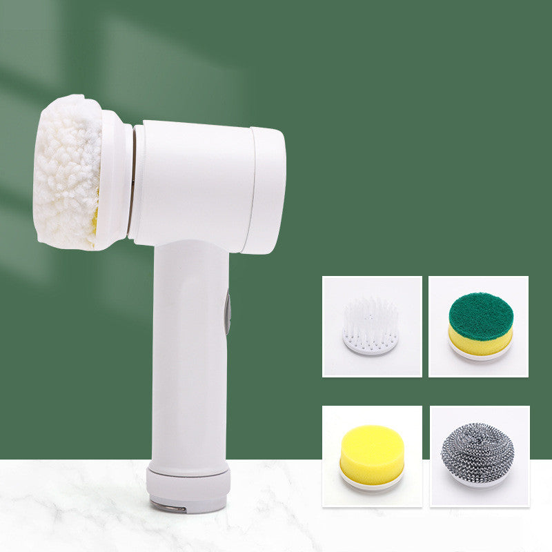 Household Electric Cleaning Brush – Kitchen & Bathroom Scrubber