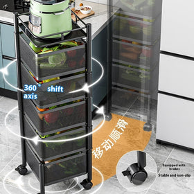 Kitchen Vegetable Rack – Indoor Multi-Layer Floor Storage Organizer