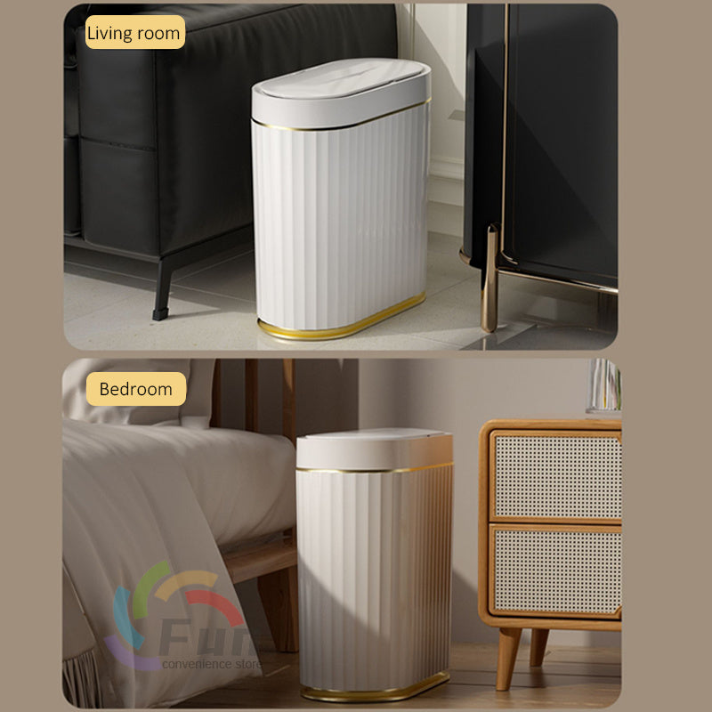 Automatic Smart Trash Bin with Lid – Touchless Sensor Waste Can for Home, Office & Car