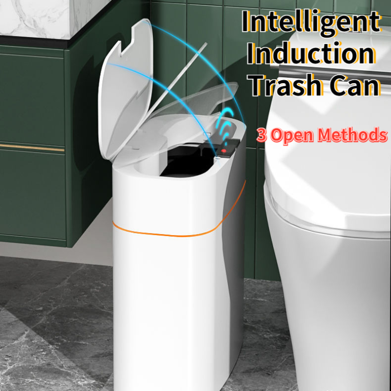 Automatic Smart Trash Bin with Lid – Touchless Sensor Waste Can for Home, Office & Car