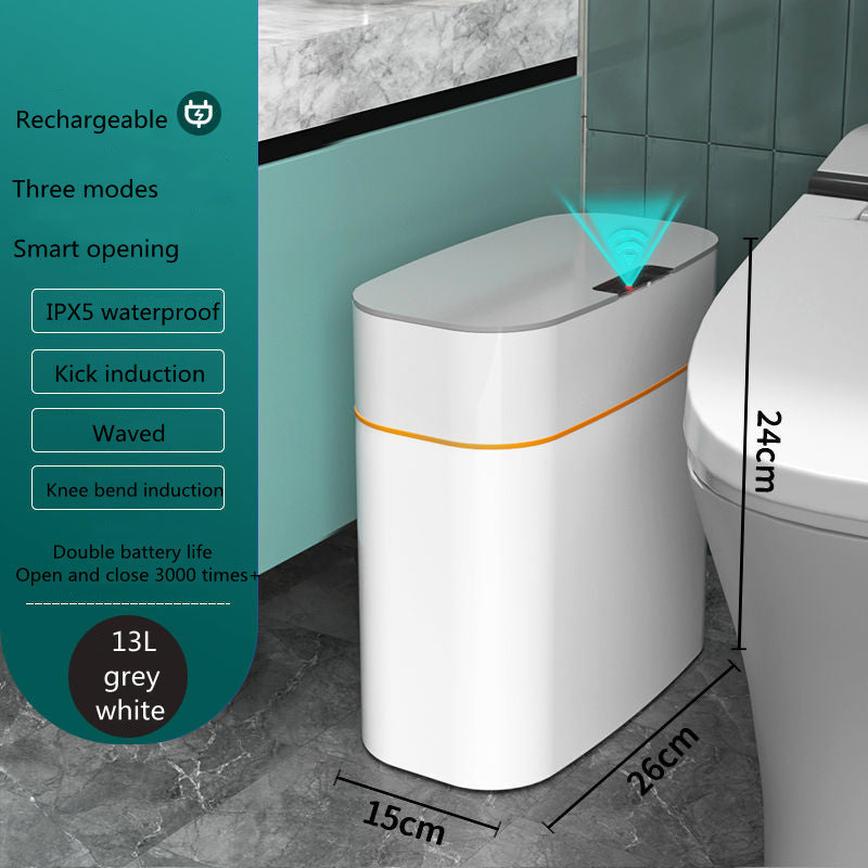 Automatic Smart Trash Bin with Lid – Touchless Sensor Waste Can for Home, Office & Car