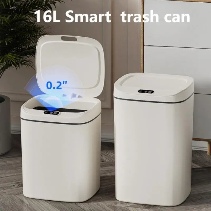 16L Automatic Touchless Trash Bin with Motion Sensor Lid