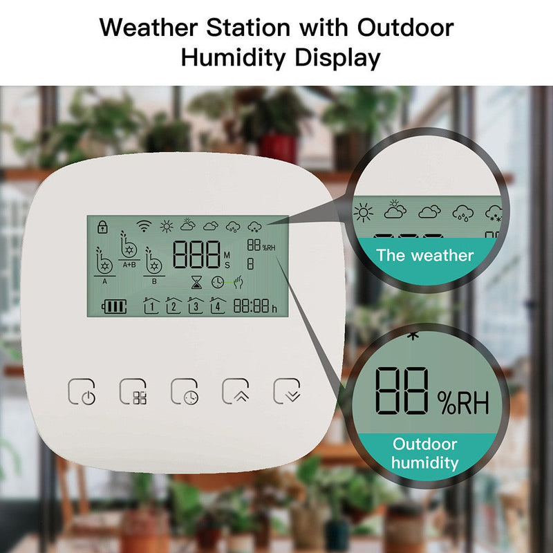 Graffiti Rechargeable Smart Sprinkler Timer – Automatic Watering Controller for Garden & Lawn