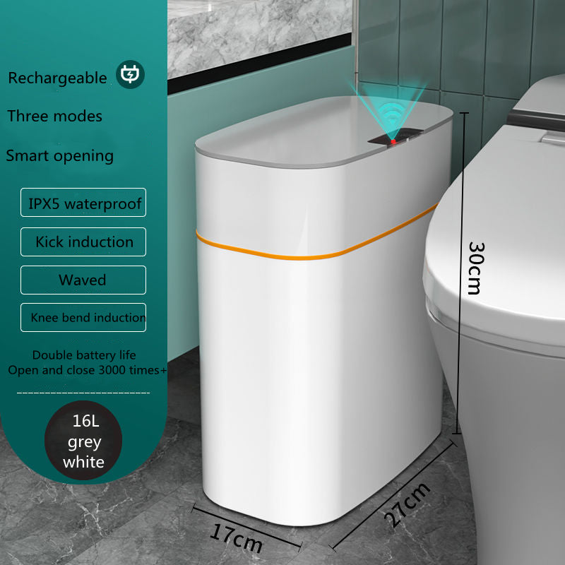 Automatic Smart Trash Bin with Lid – Touchless Sensor Waste Can for Home, Office & Car