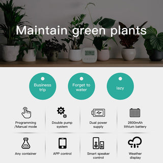 Graffiti Rechargeable Smart Sprinkler Timer – Automatic Watering Controller for Garden & Lawn