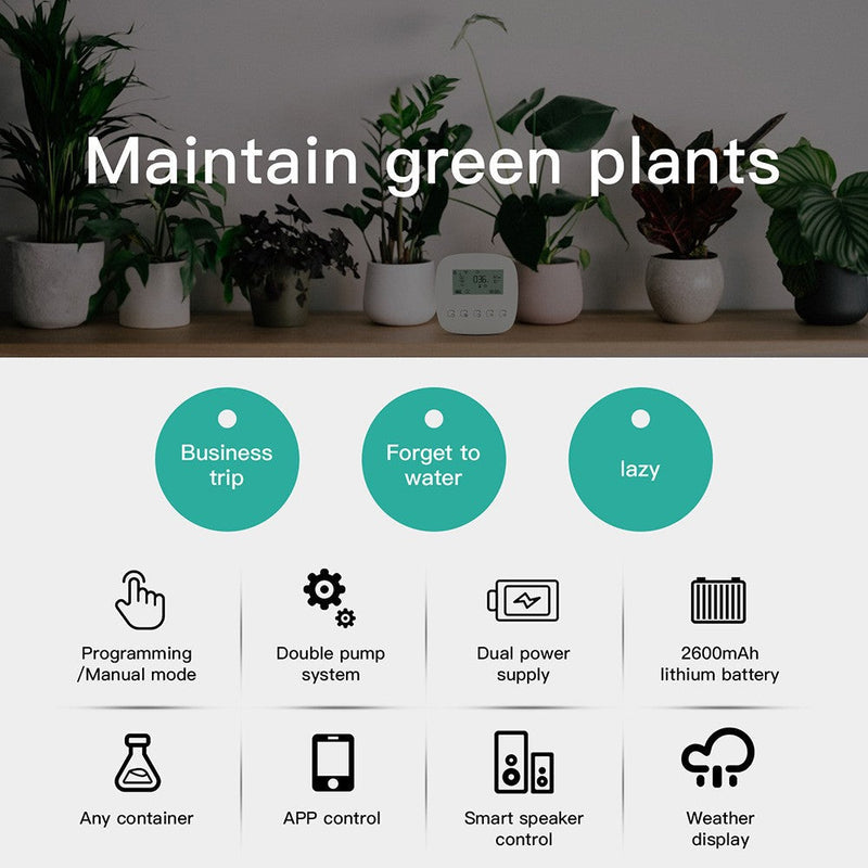 Graffiti Rechargeable Smart Sprinkler Timer – Automatic Watering Controller for Garden & Lawn