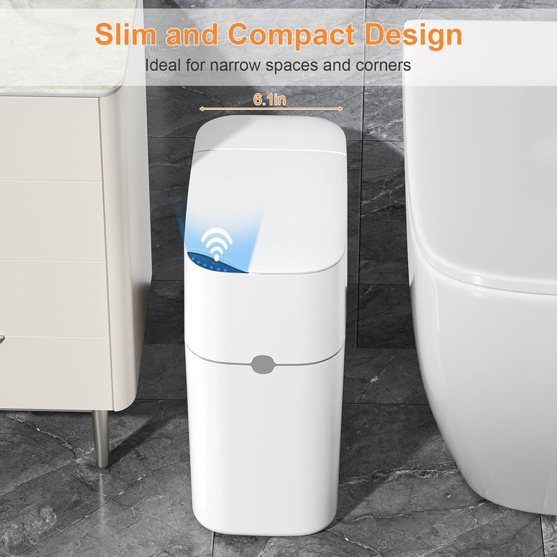 Automatic Electric Trash Bin – Touchless Sensor Trash Can for Home & Office