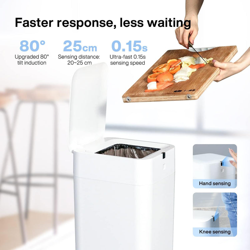 Automatic Electric Trash Bin – Touchless Sensor Trash Can for Home & Office