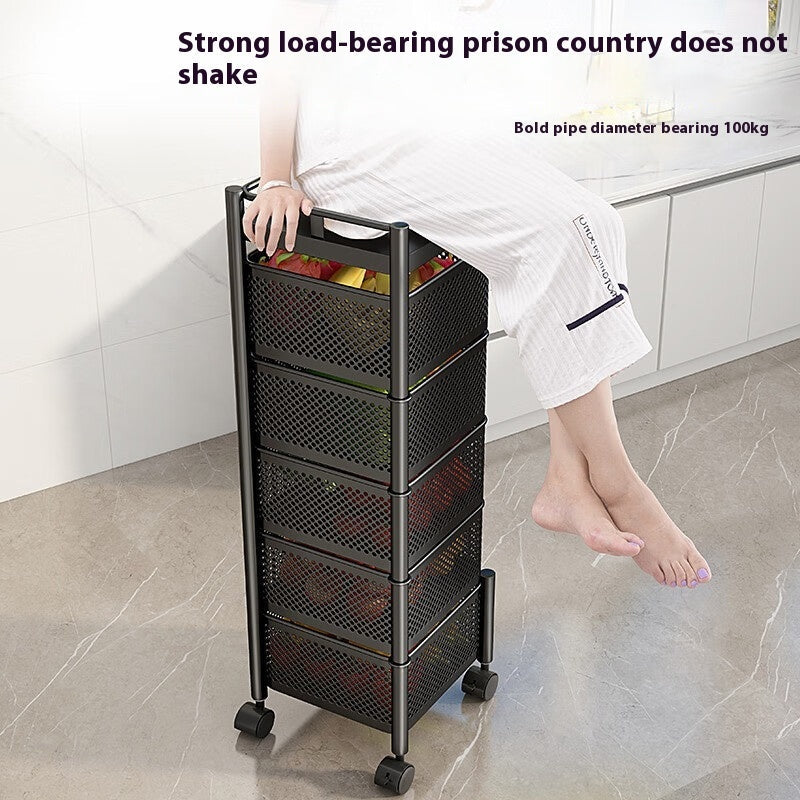 Kitchen Vegetable Rack – Indoor Multi-Layer Floor Storage Organizer