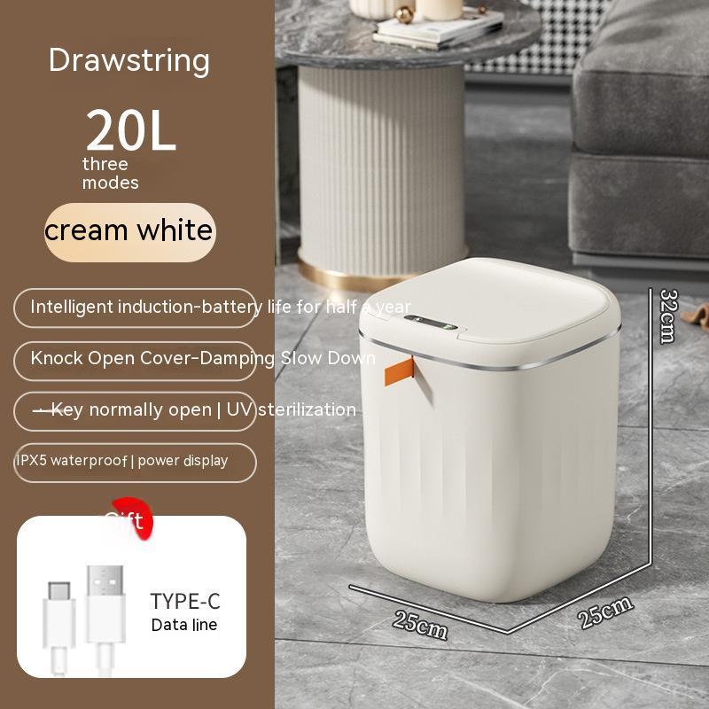 Automatic Smart Trash Bin with Lid – Touchless Sensor Waste Can for Home, Office & Car