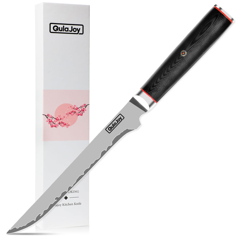 Qulajoy VG10 Chef Knife, Japanese 10Cr15MoV Steel Chefs Knives, Slicing Knife For Meat Vegetable
