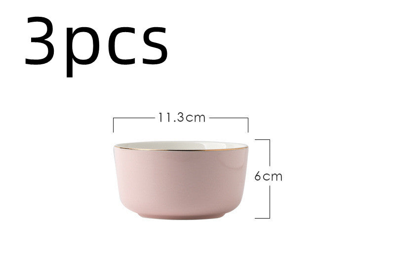 Light Luxury Ceramic Tableware Set – Elegant Couple Dinnerware Collection