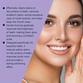 Whitening Teeth Strips, Purple Teeth Strips, Dry-application