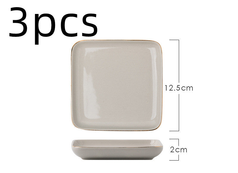 Light Luxury Ceramic Tableware Set – Elegant Couple Dinnerware Collection