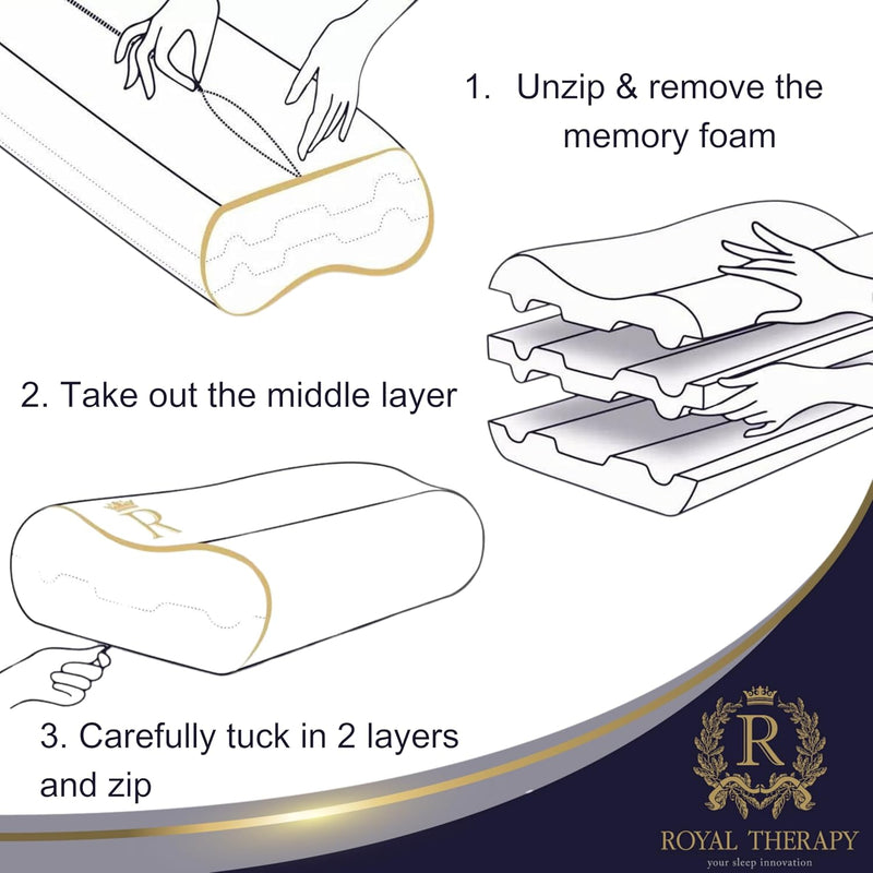 Cooling Memory Foam Pillow for Adults – Breathable Summer Sleep Support